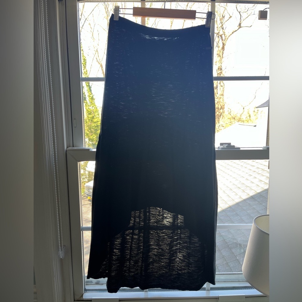 💜 Roxy - Black High-Low Skirt - Size Small - Boho Maxi Skirt - EUC - Picture 3 of 7